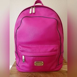 Michael Kors Fuchsia Leather Backpack